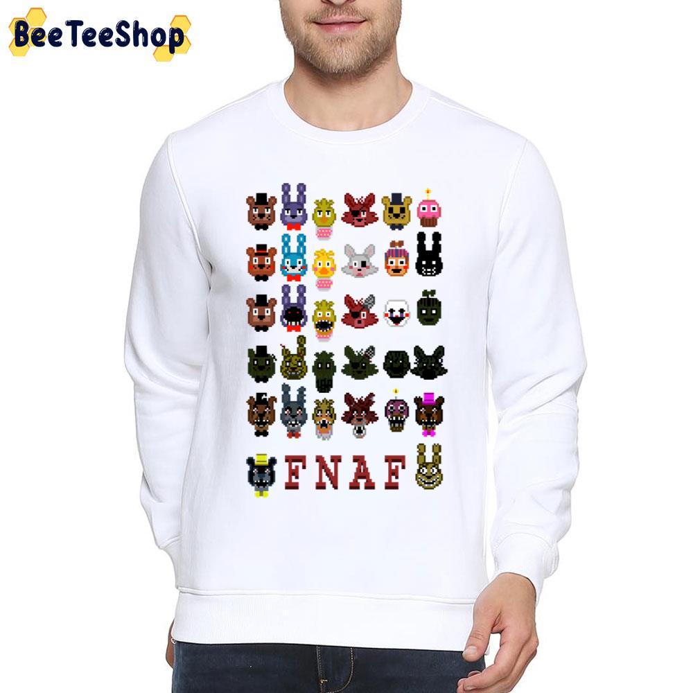 8 Bit 20 Nights At Freddy's Game Unisex T-Shirt 8 Bit 20 Nights At Freddy's Game Unisex T-Shirt