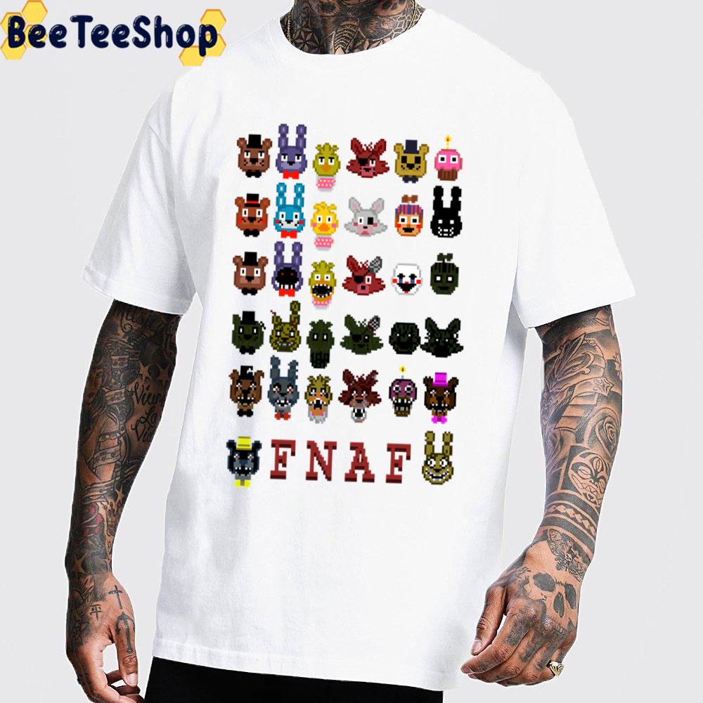8 Bit 20 Nights At Freddy's Game Unisex T-Shirt 8 Bit 20 Nights At Freddy's Game Unisex T-Shirt