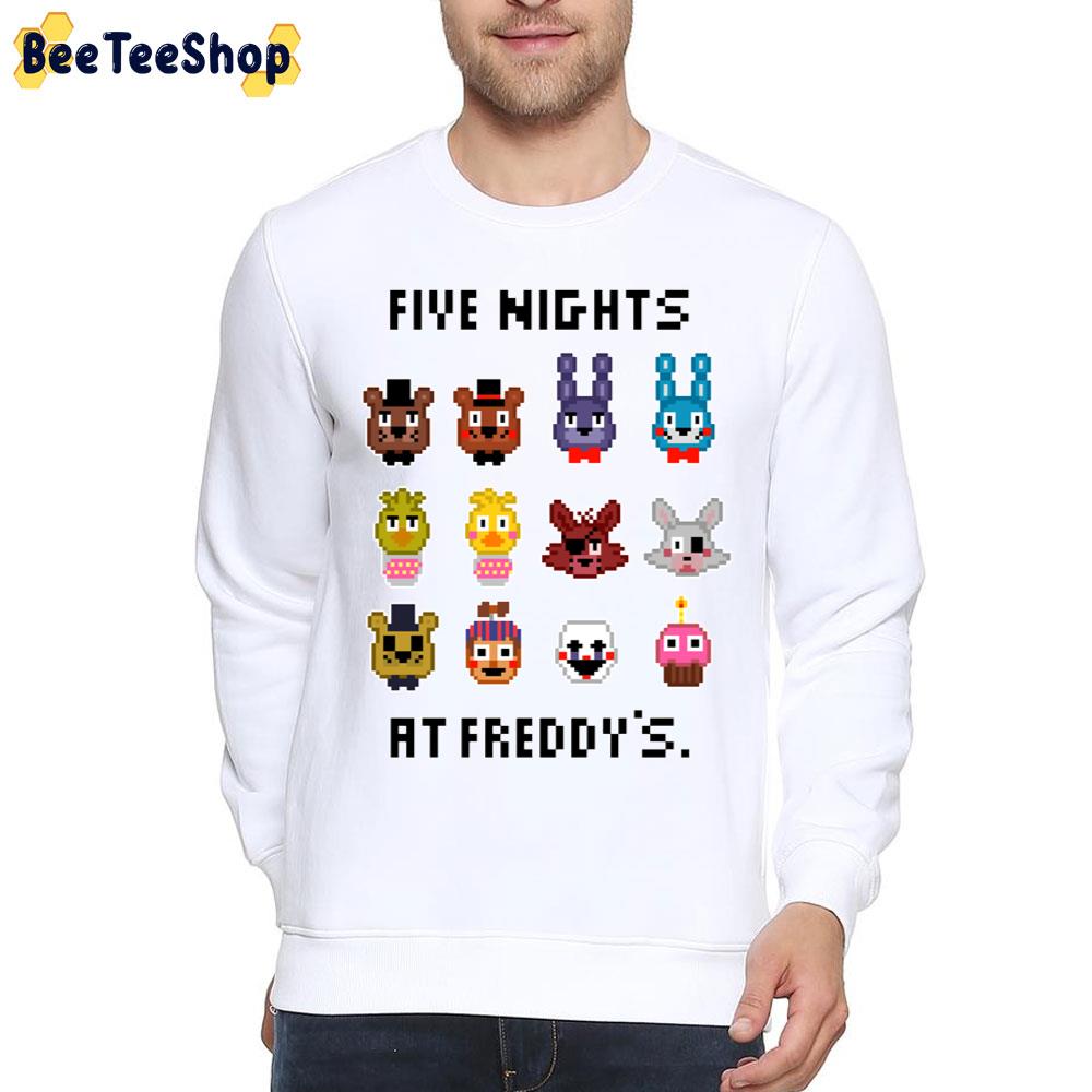 8 Bit Five Nights At Freddy's Game Unisex T-Shirt 8 Bit Five Nights At Freddy's Game Unisex T-Shirt