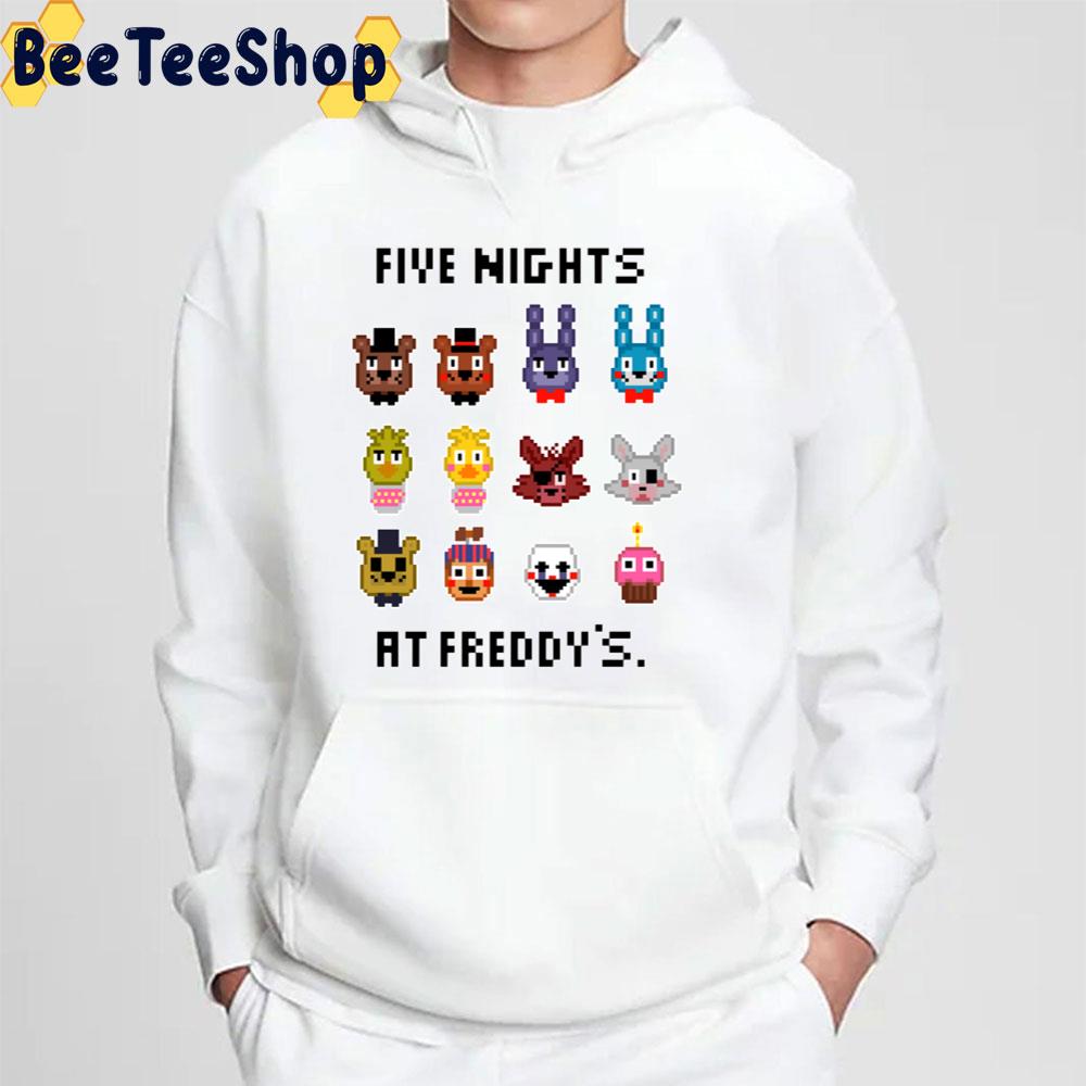8 Bit Five Nights At Freddy's Game Unisex T-Shirt 8 Bit Five Nights At Freddy's Game Unisex T-Shirt