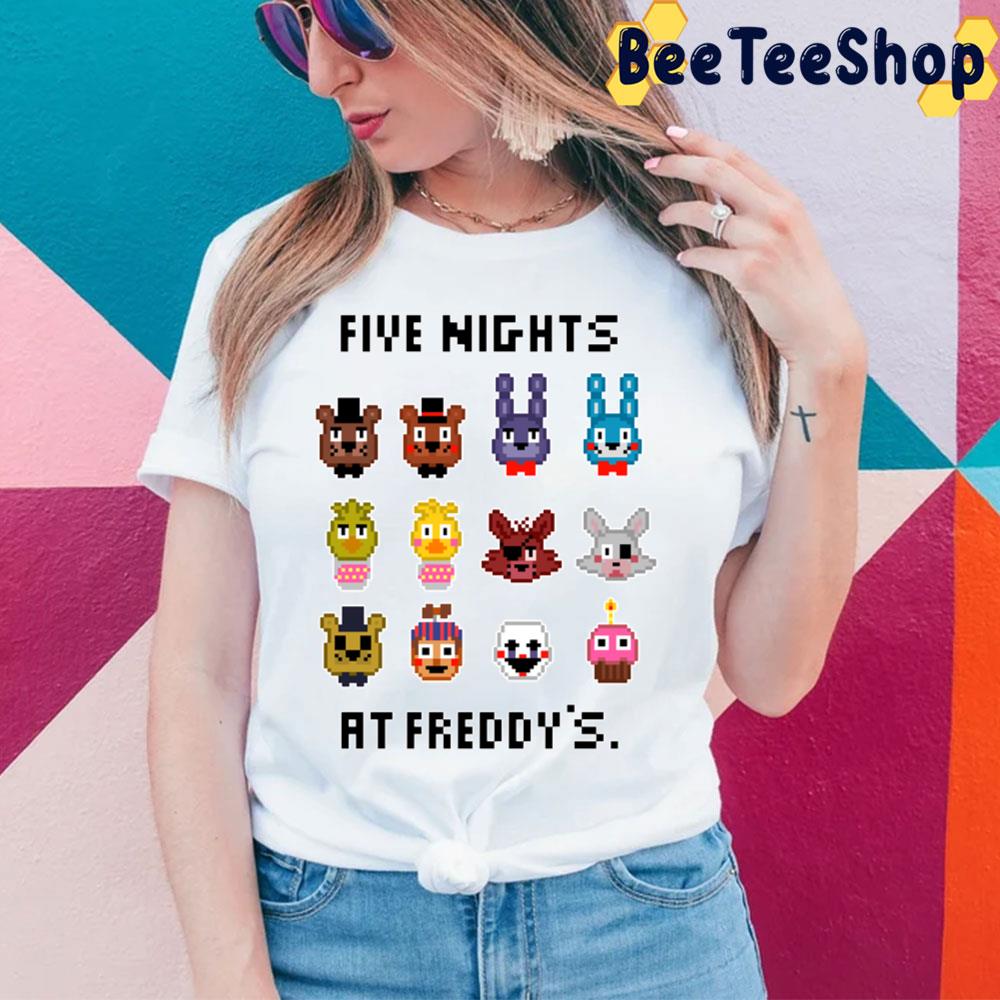 8 Bit Five Nights At Freddy's Game Unisex T-Shirt 8 Bit Five Nights At Freddy's Game Unisex T-Shirt