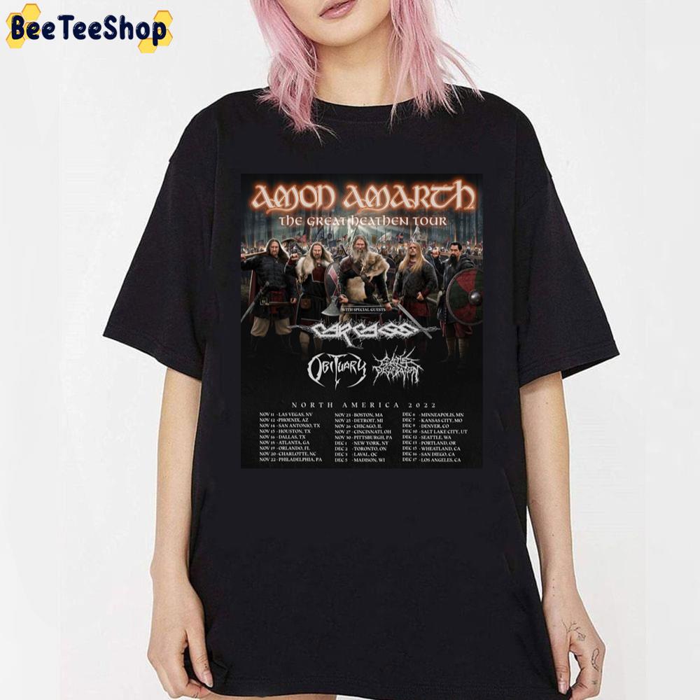 Amon Amarth The Great Heathen Army North America 2022 Unisex Sweatshirt Amon Amarth The Great Heathen Army North America 2022 Unisex Sweatshirt