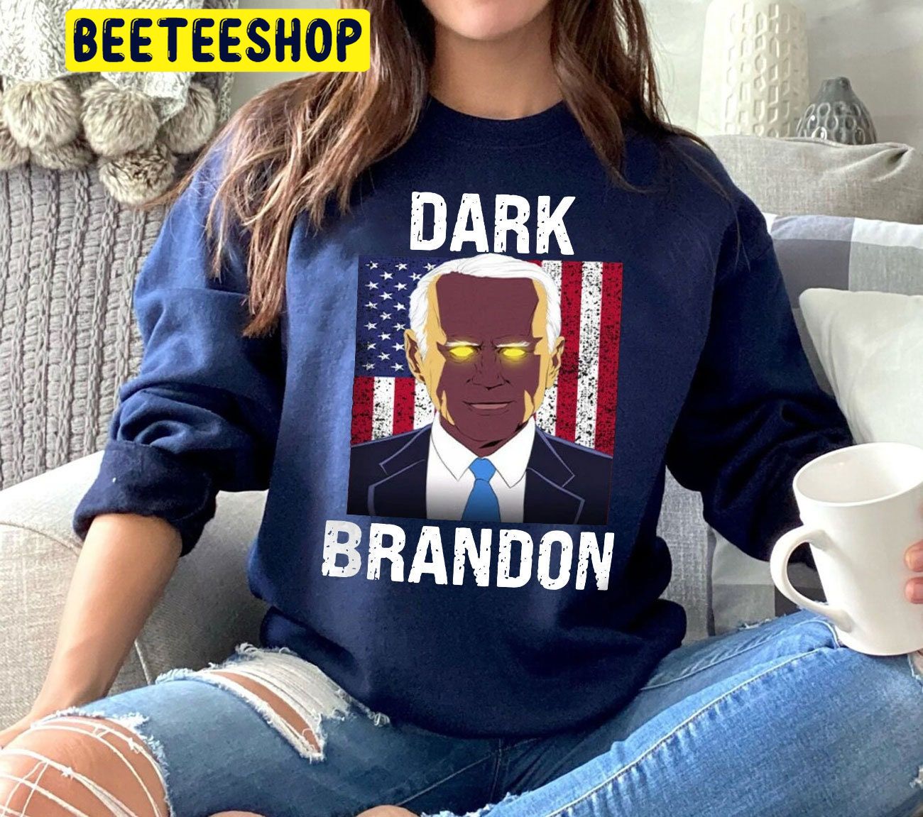 Dark Brandon America Flag Trending 2022 Unisex T-Shirt Dark Brandon America Flag Trending 2022 Unisex T-Shirt