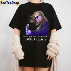 Rip Gord Lewis Thank You For The Memories Unisex T-Shirt Rip Gord Lewis Thank You For The Memories Unisex T-Shirt