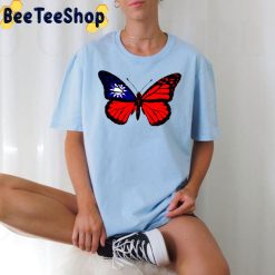 Taiwan Monarch Butterfly Flag Of Taiwanese To Celebrate Taiwan Independence Unisex T-Shirt Taiwan Monarch Butterfly Flag Of Taiwanese To Celebrate Taiwan Independence Unisex T-Shirt