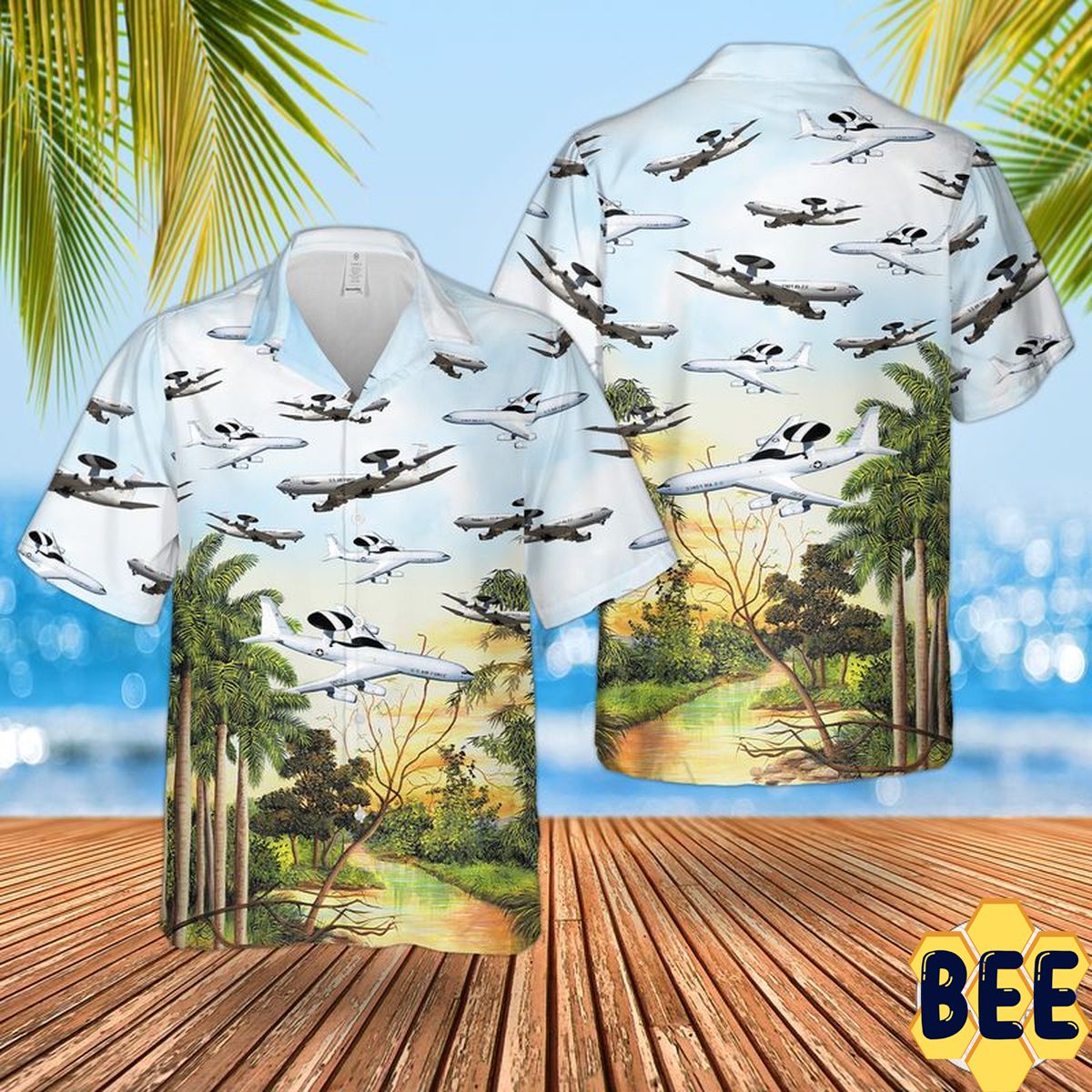 Air Force Boeing E-3 Sentry Trending Hawaiian Shirt Air Force Boeing E-3 Sentry Trending Hawaiian Shirt