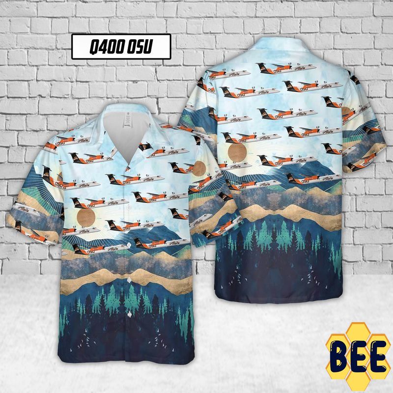 Alaska Airlines Q400 Osu Art Trending Hawaiian Shirt Alaska Airlines Q400 Osu Art Trending Hawaiian Shirt