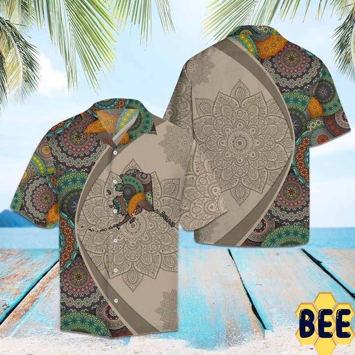 Alaska Mandala Trending Hawaiian Shirt Alaska Mandala Trending Hawaiian Shirt