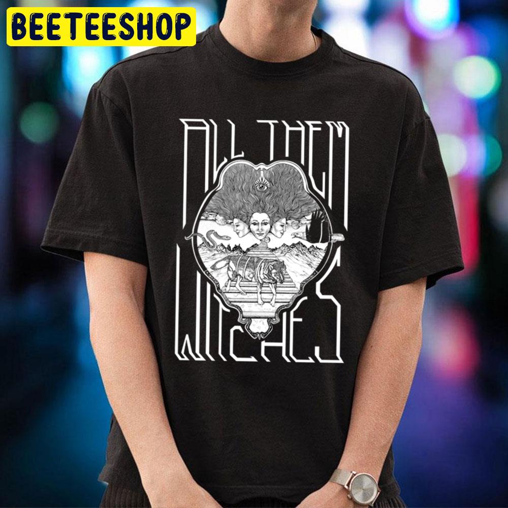 All Them Witches Atw Black And White Halloween Movie Unisex T-Shirt All Them Witches Atw Black And White Halloween Movie Unisex T-Shirt