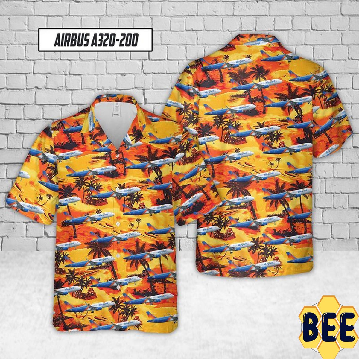 Allegiant Airbus A320-200 Trending Hawaiian Shirt Allegiant Airbus A320-200 Trending Hawaiian Shirt