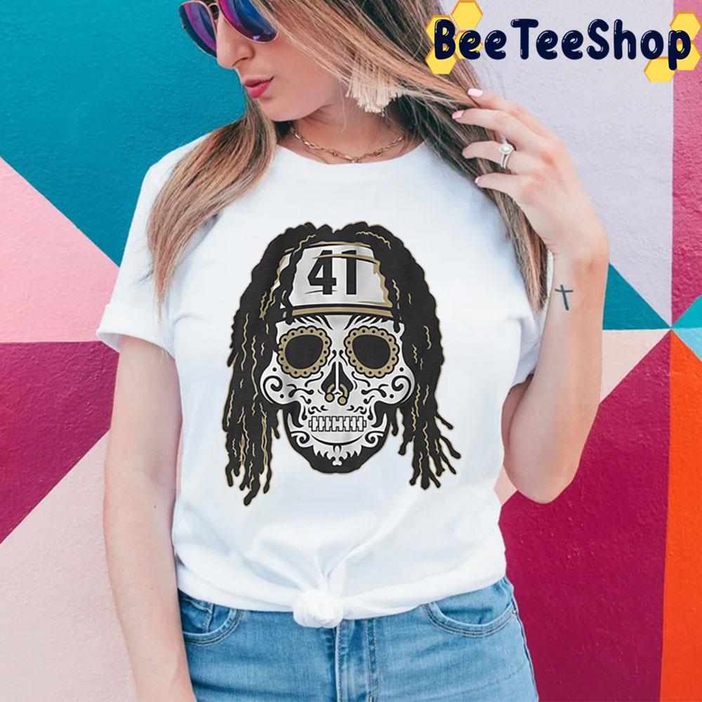 Alvin Kamara Sugar Skull Football Trending Unisex T-Shirt Alvin Kamara Sugar Skull Football Trending Unisex T-Shirt