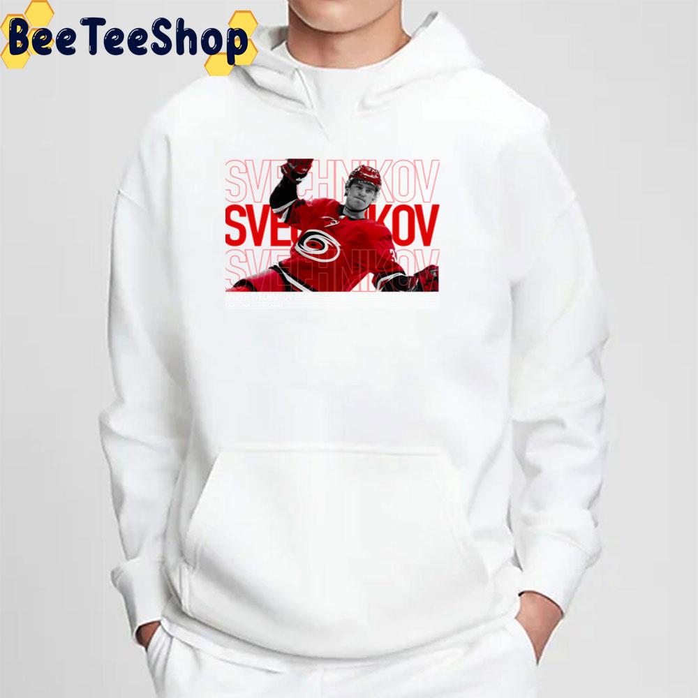 Andrei Svechnikov Typography Carolina Hurricanes Hockey Unisex T-Shirt Andrei Svechnikov Typography Carolina Hurricanes Hockey Unisex T-Shirt