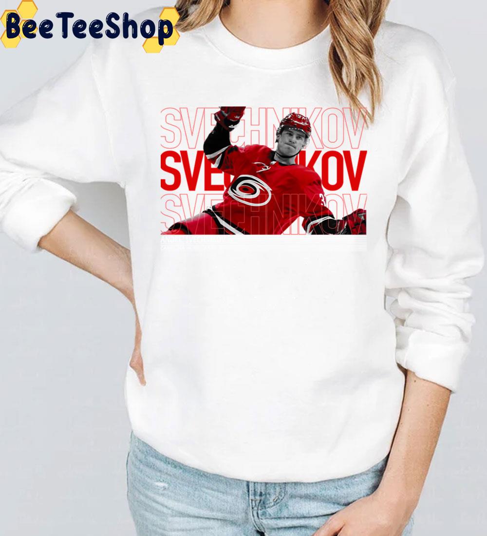 Andrei Svechnikov Typography Carolina Hurricanes Hockey Unisex T-Shirt Andrei Svechnikov Typography Carolina Hurricanes Hockey Unisex T-Shirt