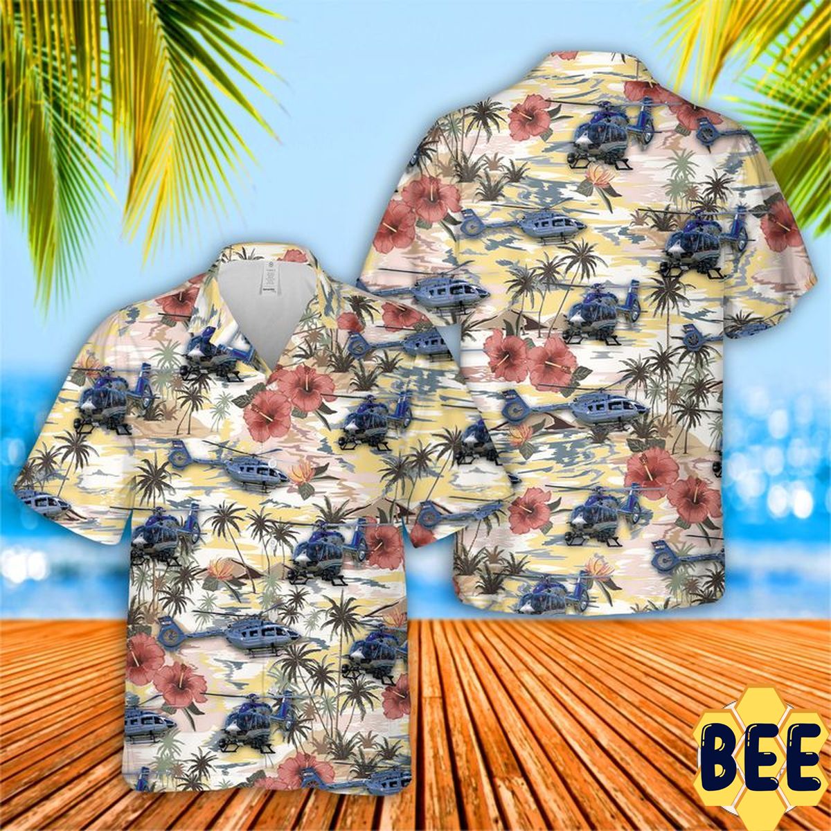 Art Airbus Helicopters Trending Hawaiian Shirt Art Airbus Helicopters Trending Hawaiian Shirt