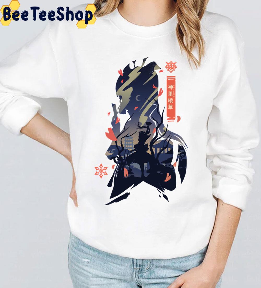 Art Ayaka Kamisato Genshin Impact Game Trending Unisex T-Shirt Art Ayaka Kamisato Genshin Impact Game Trending Unisex T-Shirt