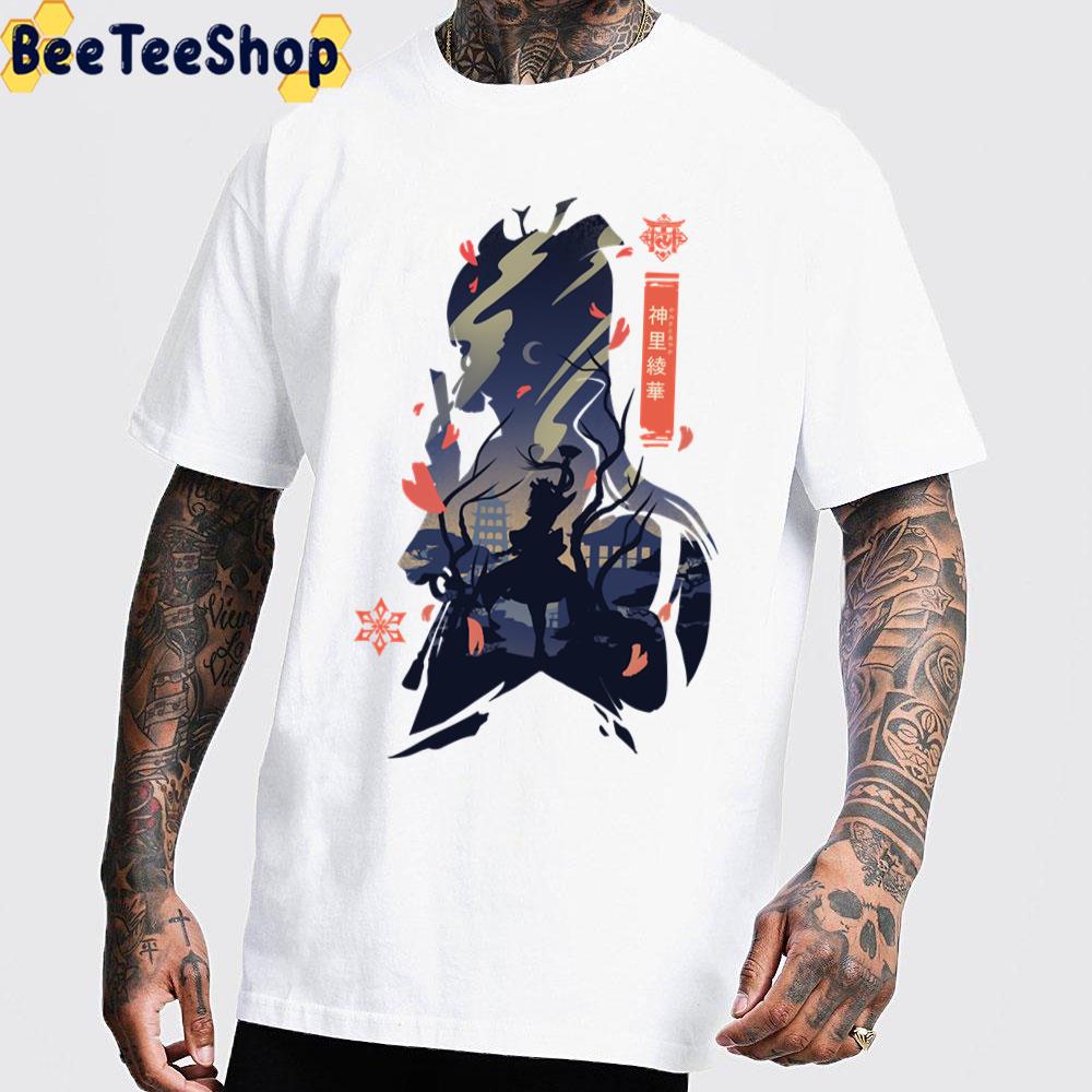 Art Ayaka Kamisato Genshin Impact Game Trending Unisex T-Shirt Art Ayaka Kamisato Genshin Impact Game Trending Unisex T-Shirt