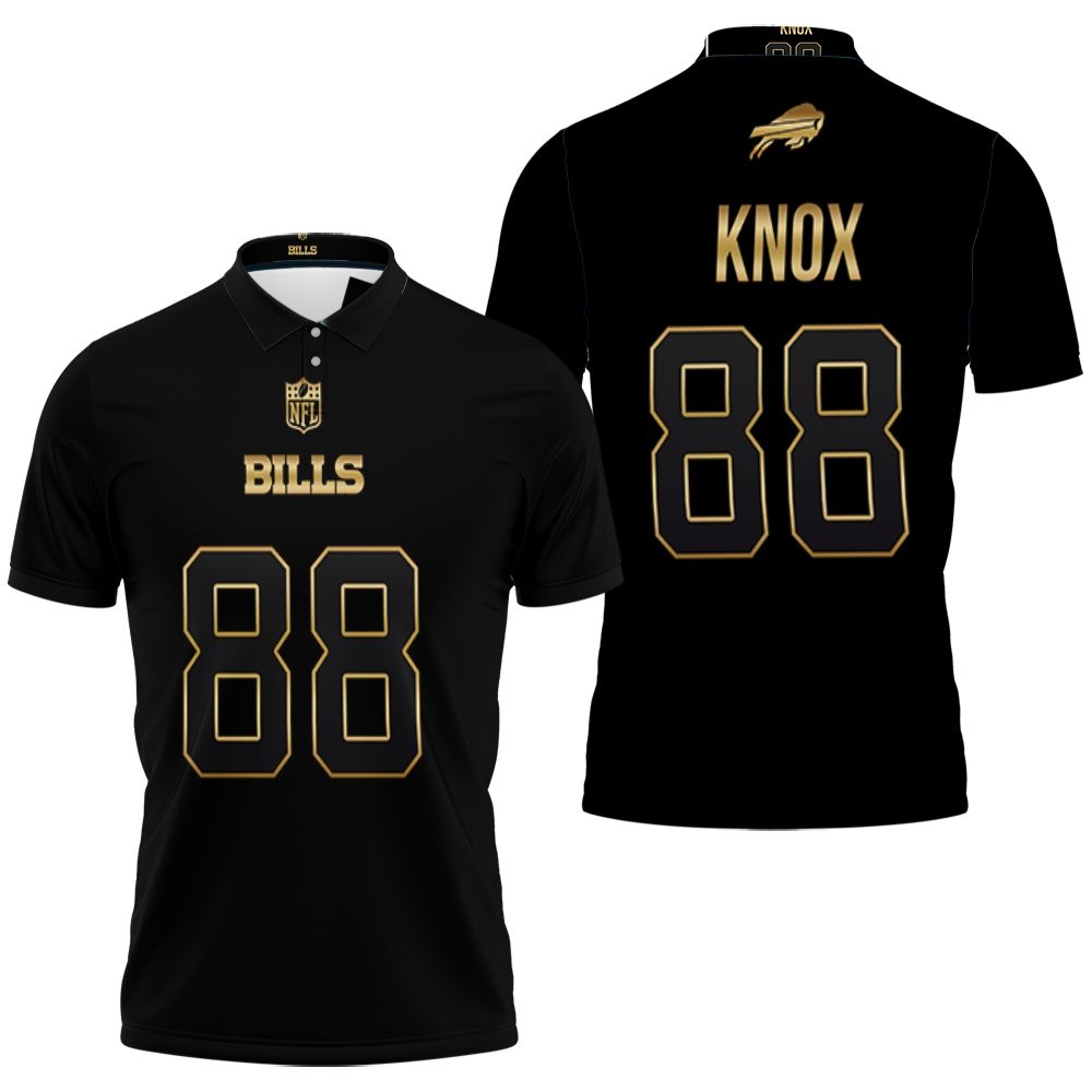 Art Buffalo Bills Dawson Knox #88 Great Player Nfl Black Golden Edition Vapor Limited Jersey Style Polo Shirt Art Buffalo Bills Dawson Knox #88 Great Player Nfl Black Golden Edition Vapor Limited Jersey Style Polo Shirt