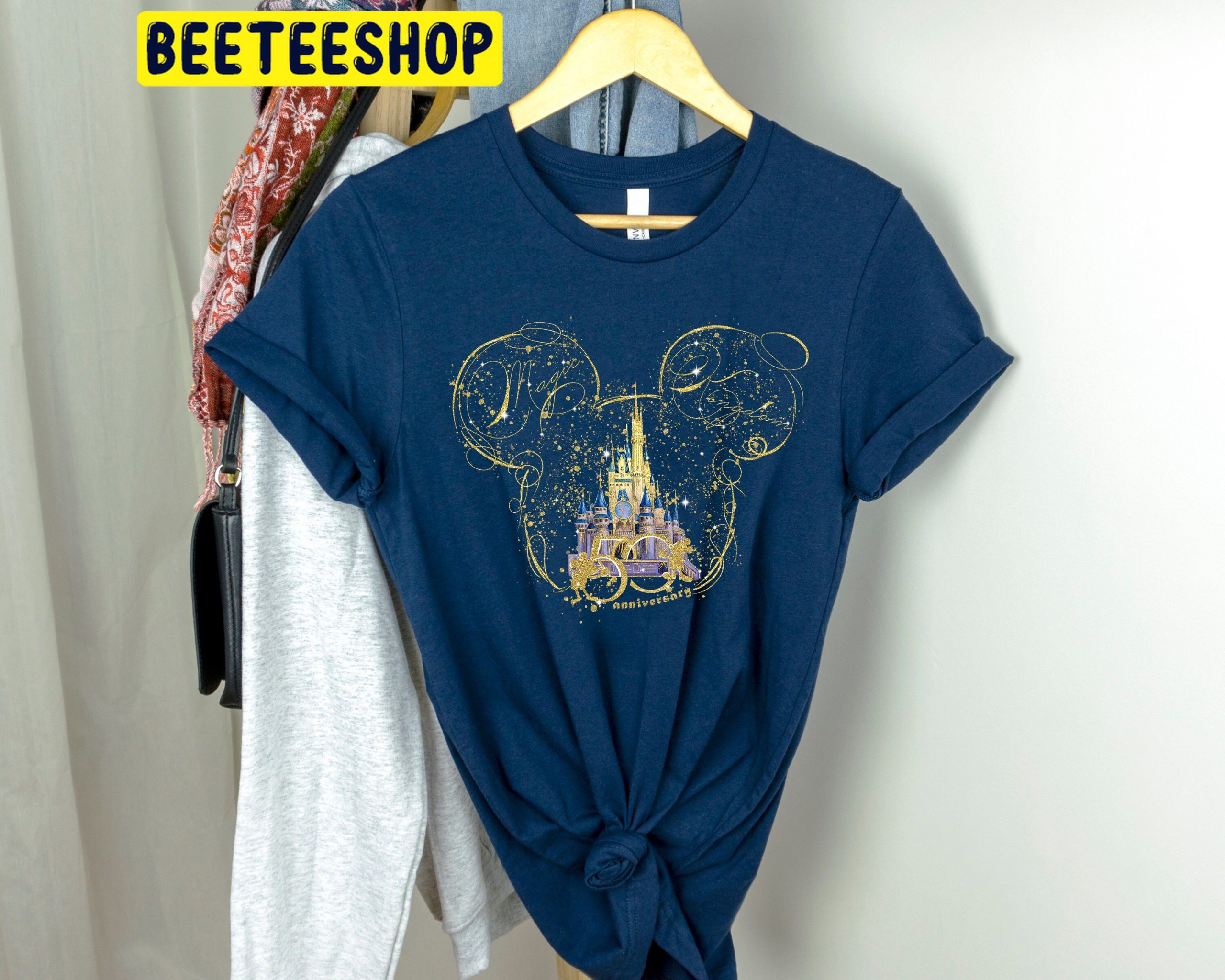 Art Disney 50th Anniversary Celebration Trending Unisex Shirt Art Disney 50th Anniversary Celebration Trending Unisex Shirt