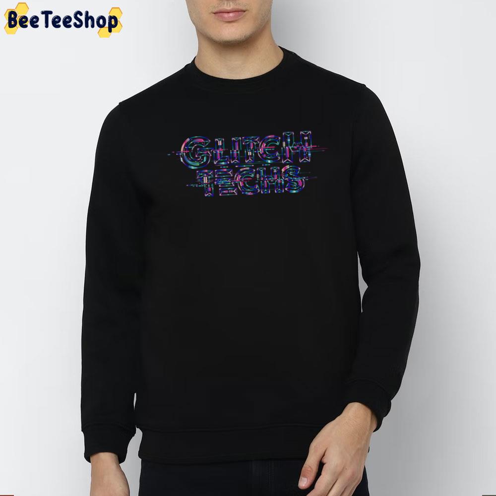 Art Glitch Techs Miko And High Five Trending Unisex T-Shirt Art Glitch Techs Miko And High Five Trending Unisex T-Shirt