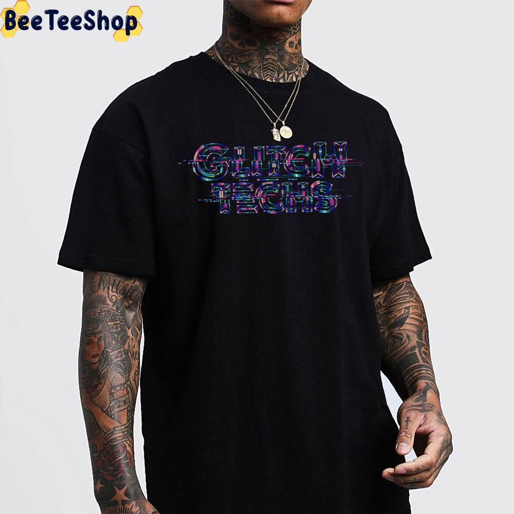 Art Glitch Techs Miko And High Five Trending Unisex T-Shirt Art Glitch Techs Miko And High Five Trending Unisex T-Shirt