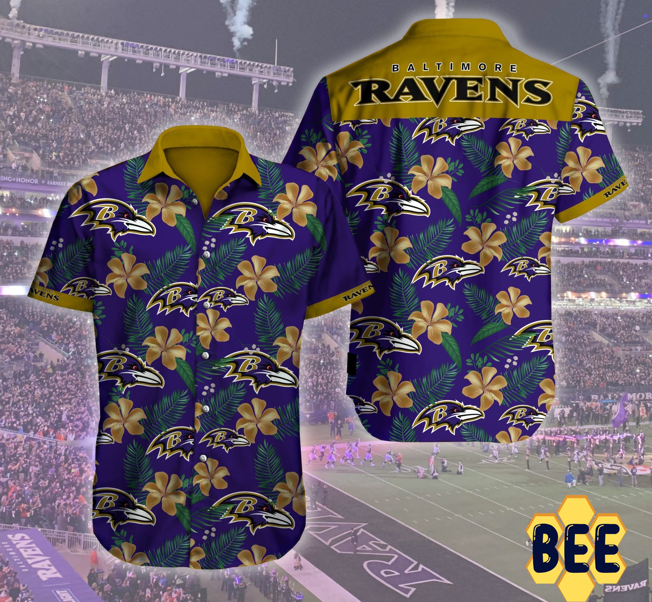 Art Logo Baltimore Ravens Nfl Trending Hawaiian Shirt Art Logo Baltimore Ravens Nfl Trending Hawaiian Shirt
