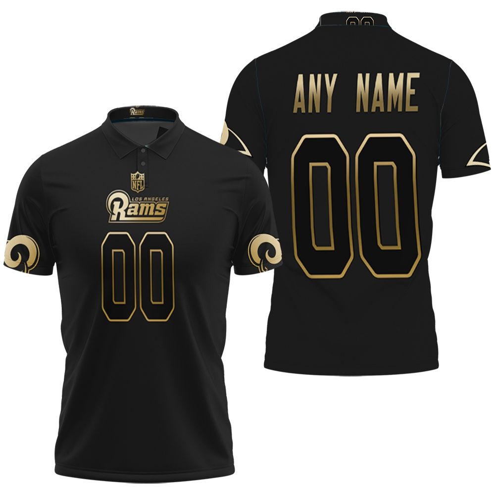 Art Los Angeles Rams Nfl American Football Black Golden Edition Vapor Limited Jersey Style Polo Shirt Art Los Angeles Rams Nfl American Football Black Golden Edition Vapor Limited Jersey Style Polo Shirt