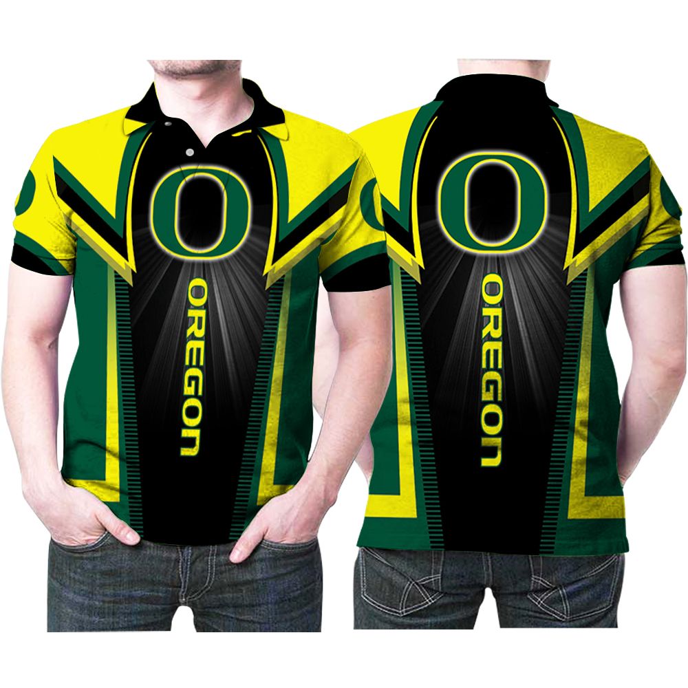 Art Oregon Ducks Bright Name Logo 3D All Over Print Polo Shirt Art Oregon Ducks Bright Name Logo 3D All Over Print Polo Shirt