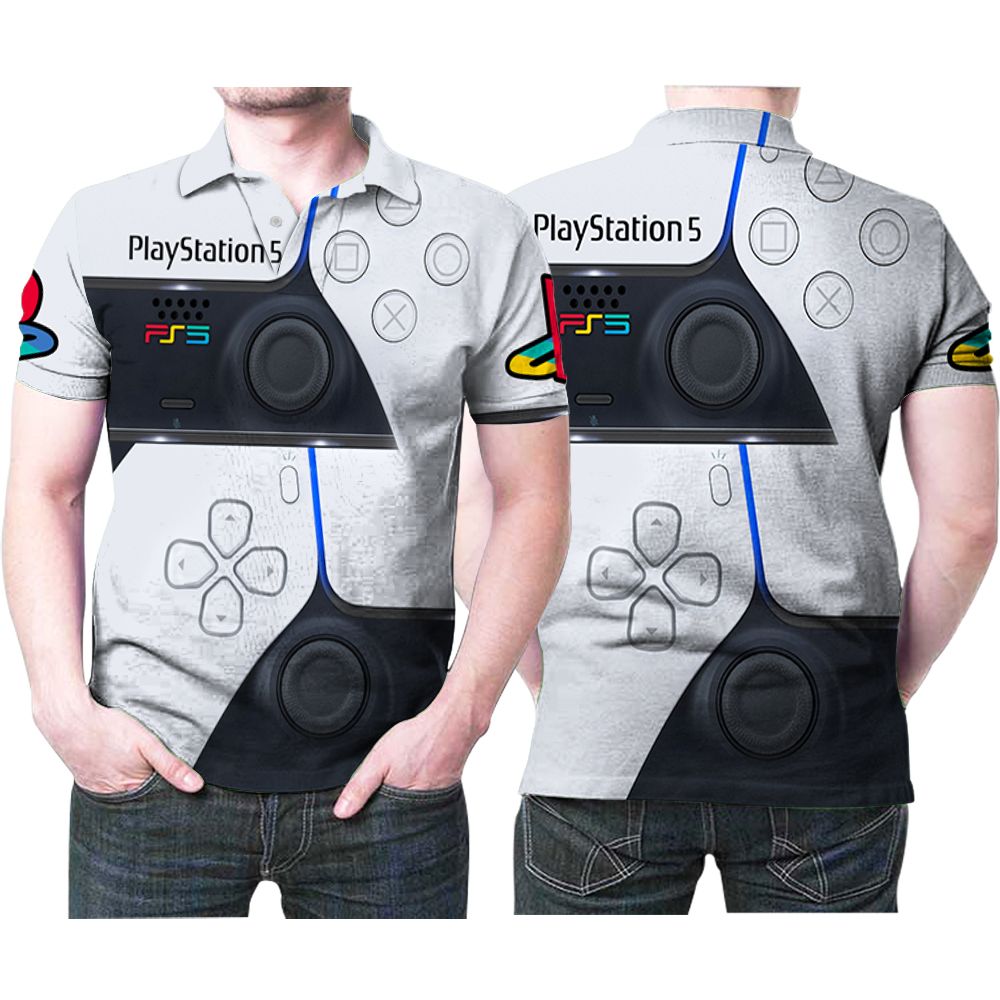 Art Playstation 5 Gaming Controller 3D All Over Print Polo Shirt Art Playstation 5 Gaming Controller 3D All Over Print Polo Shirt