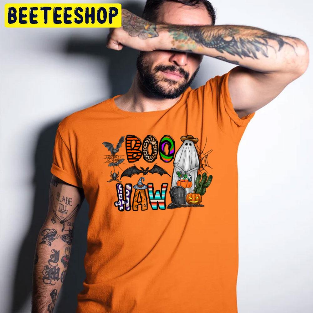 Art Rup Pumpkin Ghost And Ghost Boo Haw Halloween Trending Unisex T-Shirt Art Rup Pumpkin Ghost And Ghost Boo Haw Halloween Trending Unisex T-Shirt
