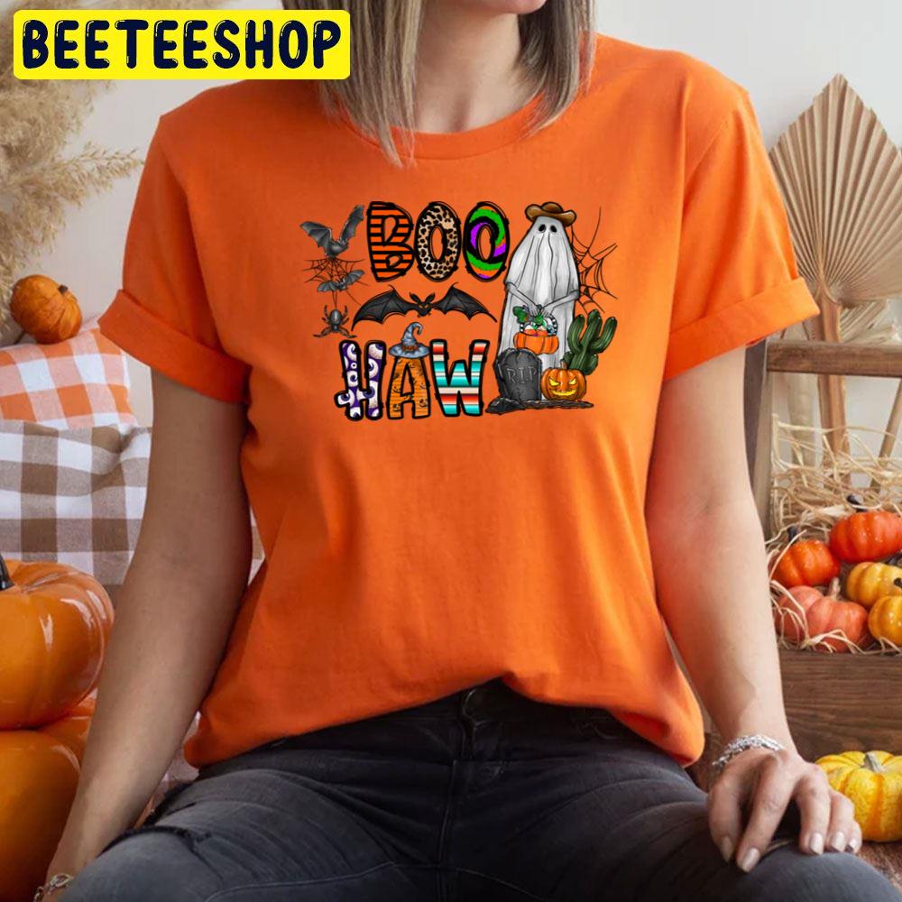 Art Rup Pumpkin Ghost And Ghost Boo Haw Halloween Trending Unisex T-Shirt Art Rup Pumpkin Ghost And Ghost Boo Haw Halloween Trending Unisex T-Shirt
