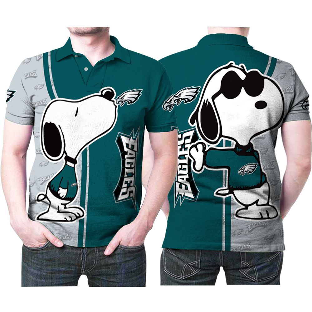 Art Snoopy Kiss Philadelphia Eagles Logo 3D All Over Print Polo Shirt Art Snoopy Kiss Philadelphia Eagles Logo 3D All Over Print Polo Shirt