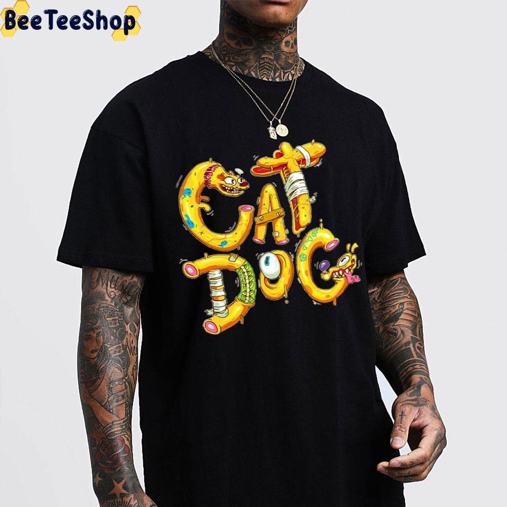 Art Text Catdog Trending Unisex T-Shirt Art Text Catdog Trending Unisex T-Shirt
