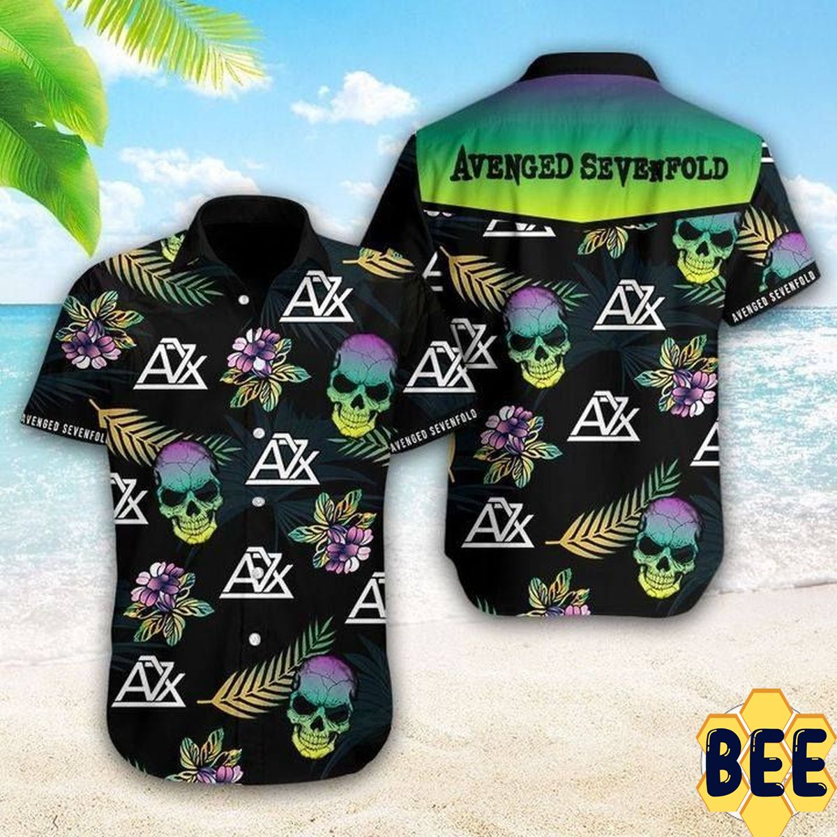 Avenged Sevenfold Trending Hawaiian Shirt Avenged Sevenfold Trending Hawaiian Shirt