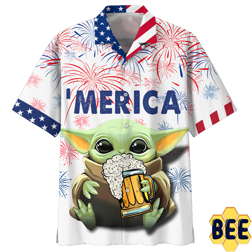 Baby Yoda American Independence Day Trending Hawaiian Shirt Baby Yoda American Independence Day Trending Hawaiian Shirt