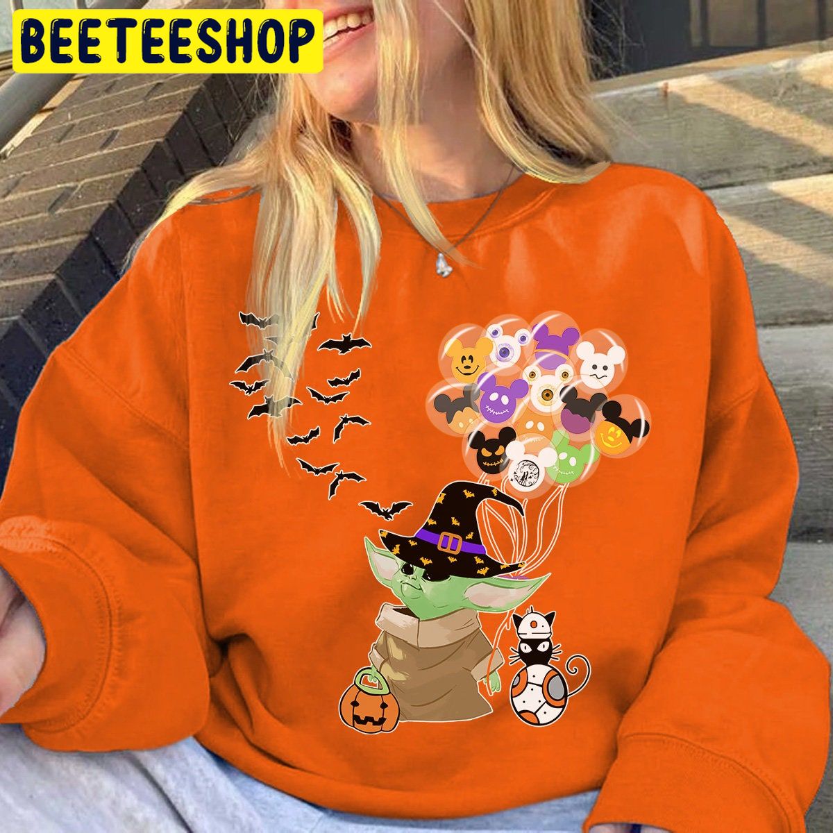 Baby Yoda Star Wars Pumpkin Head Disney Halloween Unisex Sweatshirt Baby Yoda Star Wars Pumpkin Head Disney Halloween Unisex Sweatshirt