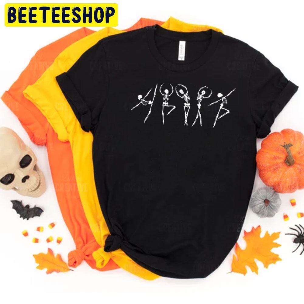 Ballet Dancing Skeletons Halloween Trending Unisex T-Shirt Ballet Dancing Skeletons Halloween Trending Unisex T-Shirt