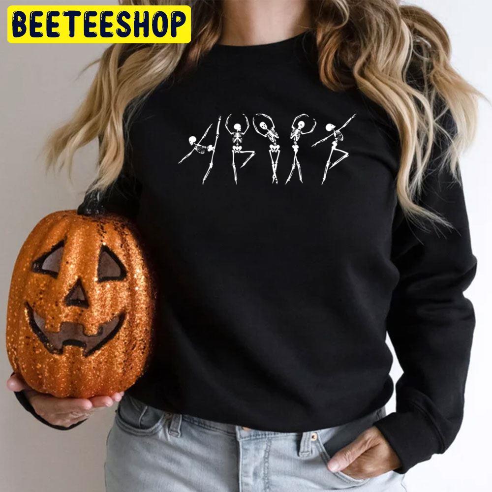 Ballet Dancing Skeletons Halloween Trending Unisex T-Shirt Ballet Dancing Skeletons Halloween Trending Unisex T-Shirt
