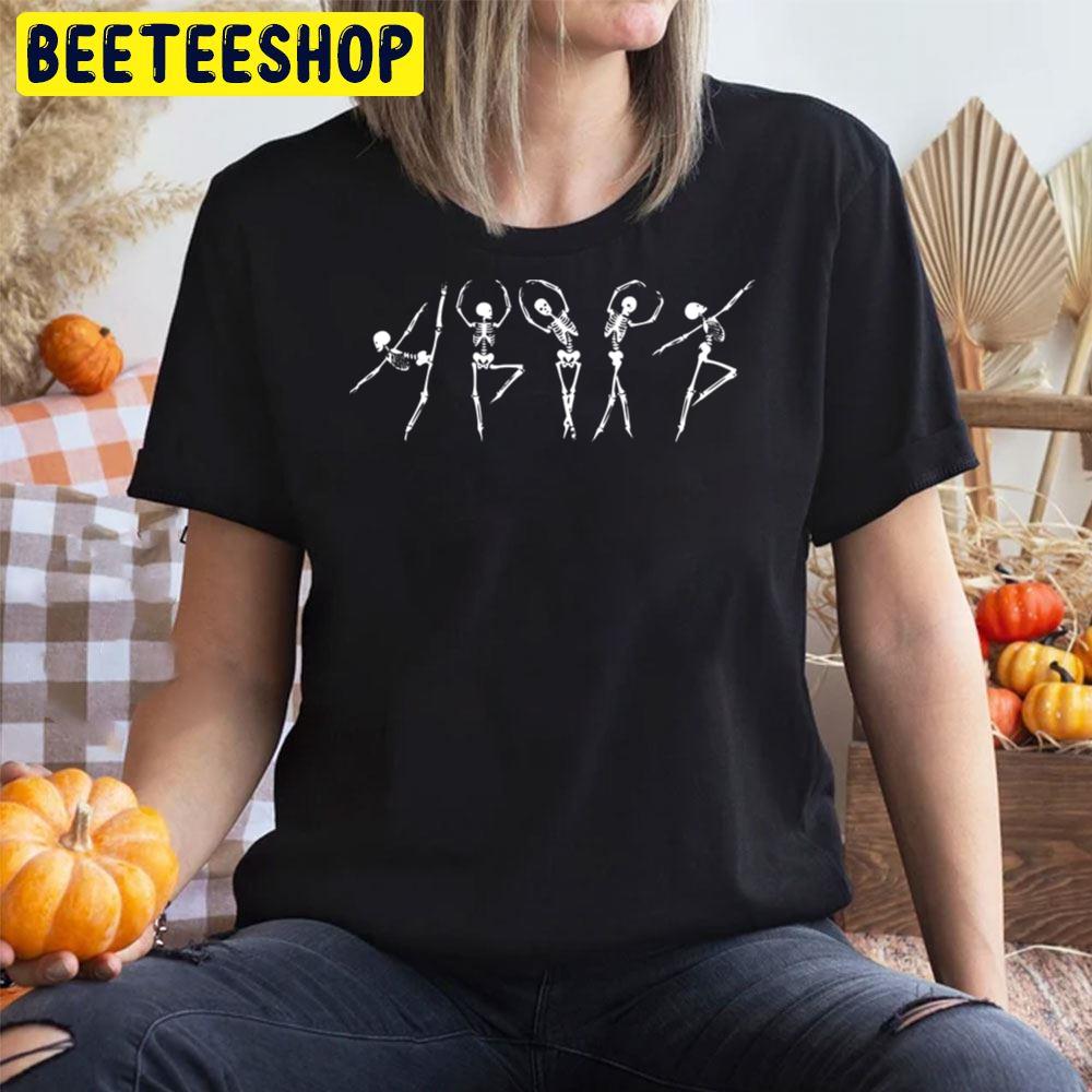 Ballet Dancing Skeletons Halloween Trending Unisex T-Shirt Ballet Dancing Skeletons Halloween Trending Unisex T-Shirt