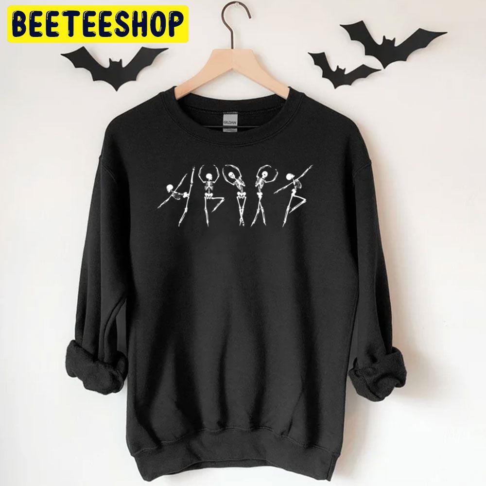 Ballet Dancing Skeletons Halloween Trending Unisex T-Shirt Ballet Dancing Skeletons Halloween Trending Unisex T-Shirt