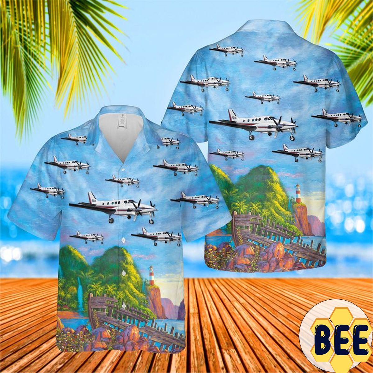 Beech King Air 90 Trending Hawaiian Shirt Beech King Air 90 Trending Hawaiian Shirt