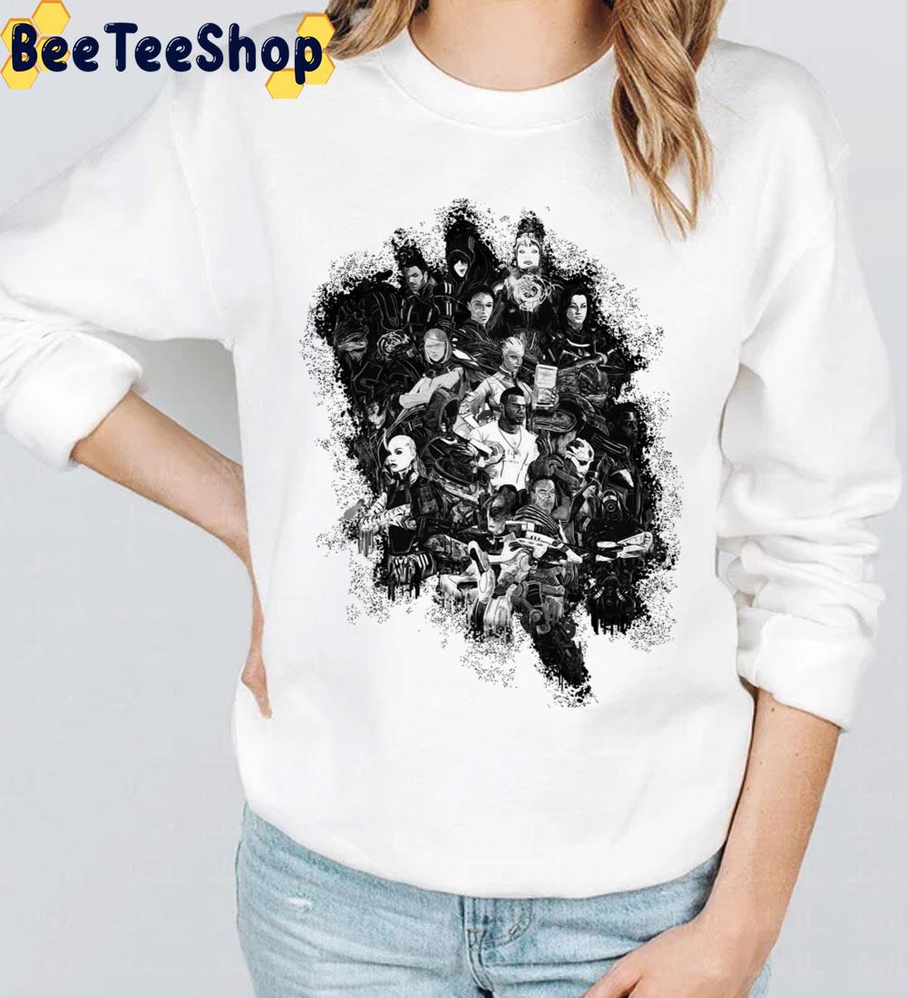 Black Art Mass Effect Game Unisex T-Shirt Black Art Mass Effect Game Unisex T-Shirt