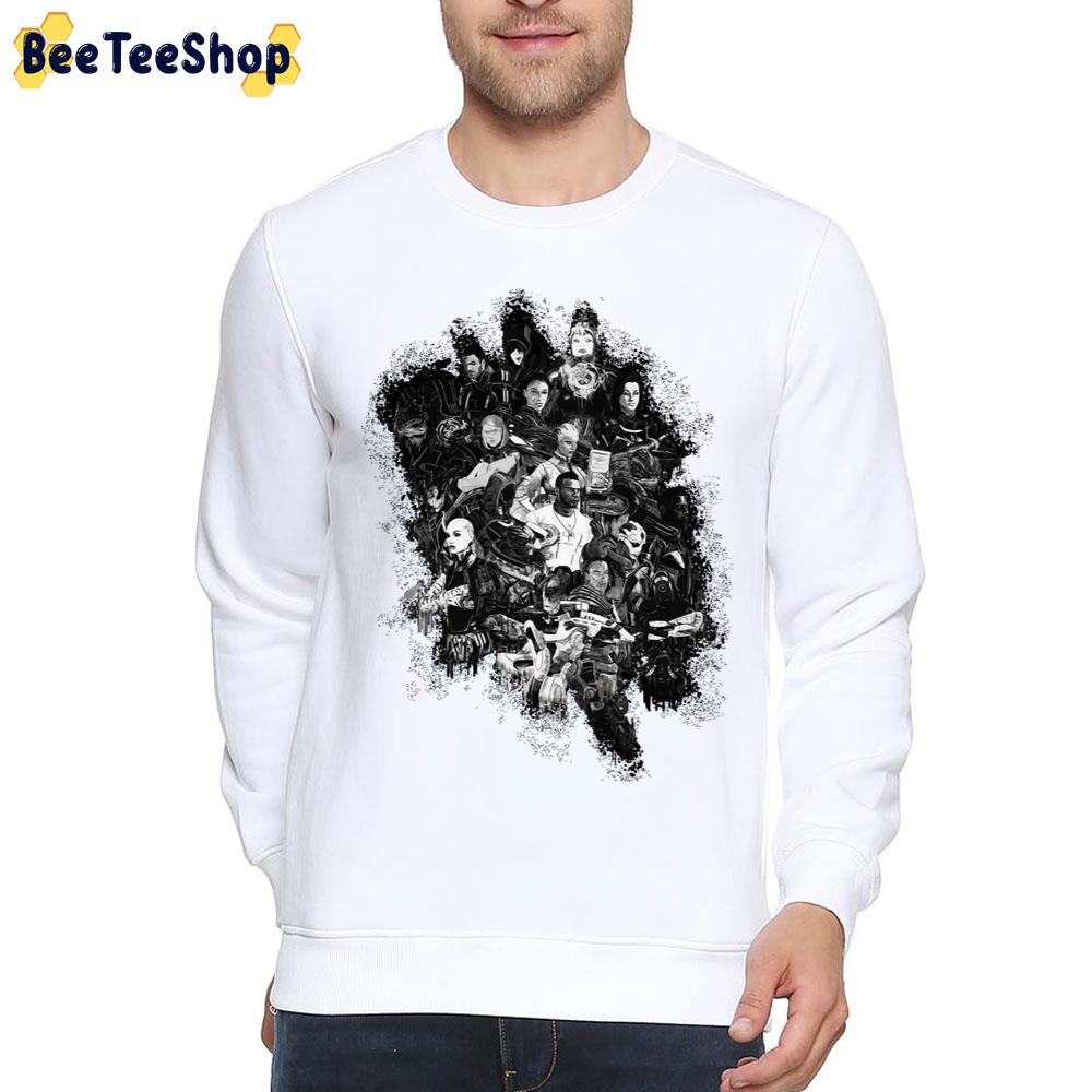 Black Art Mass Effect Game Unisex T-Shirt Black Art Mass Effect Game Unisex T-Shirt