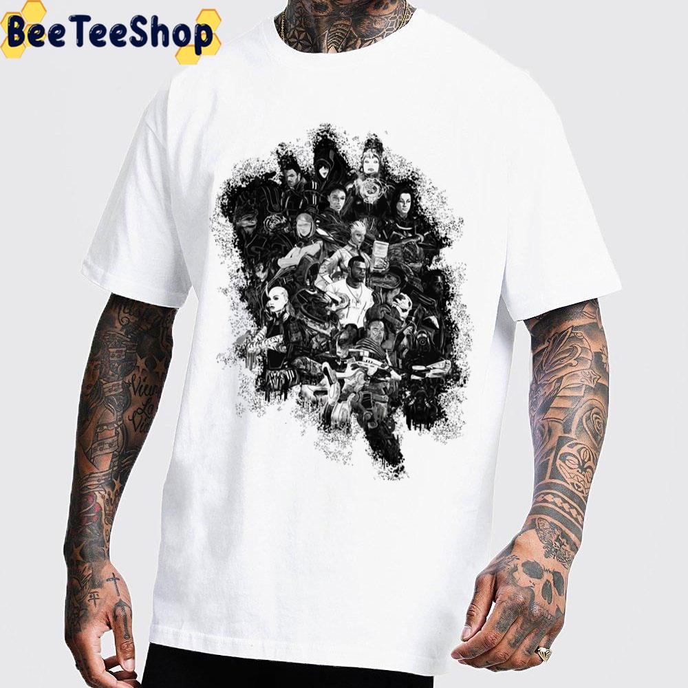 Black Art Mass Effect Game Unisex T-Shirt Black Art Mass Effect Game Unisex T-Shirt