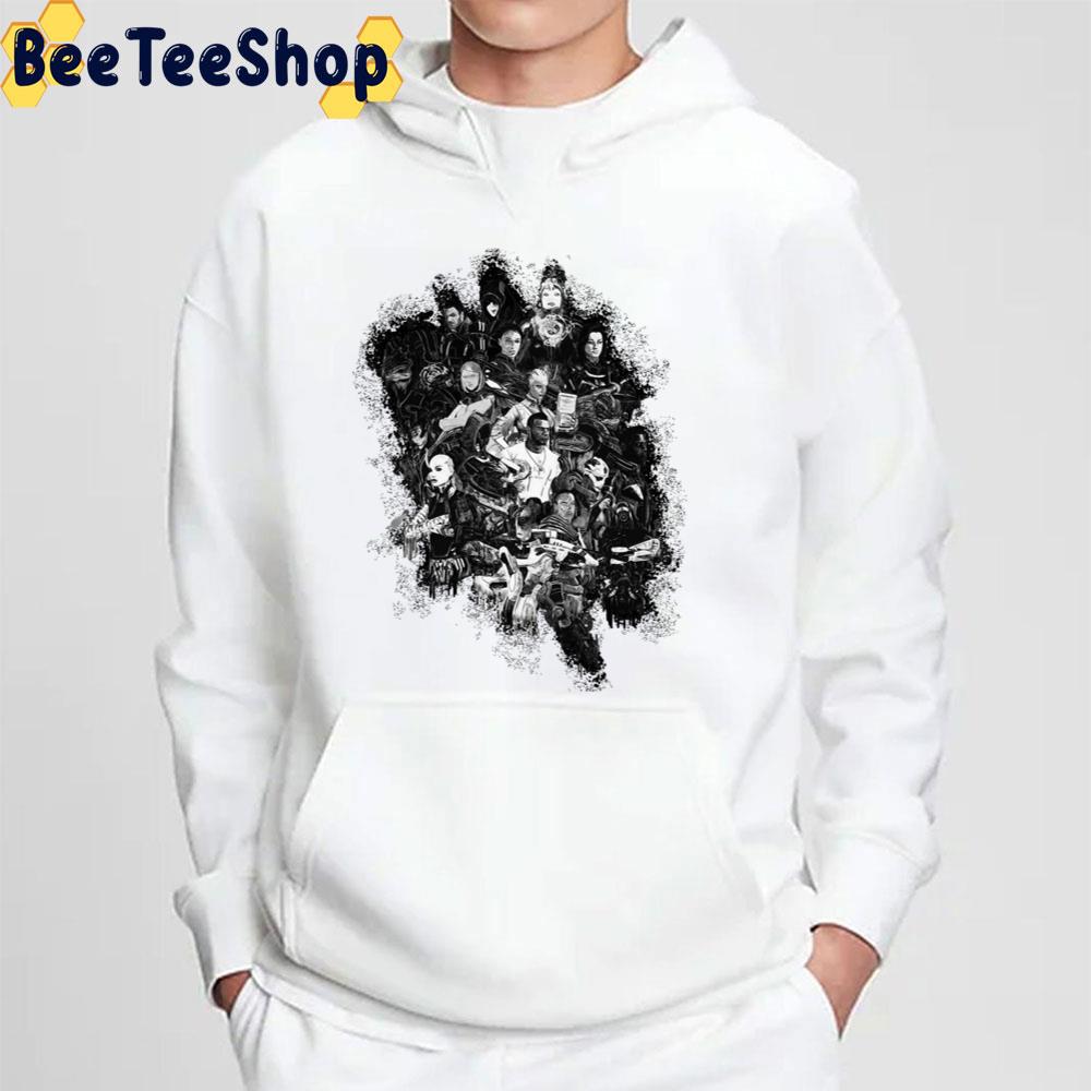 Black Art Mass Effect Game Unisex T-Shirt Black Art Mass Effect Game Unisex T-Shirt