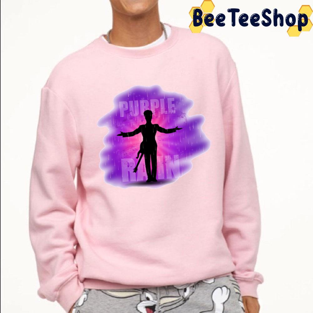 Black Guitar Purple Rain Trending Unisex T-Shirt Black Guitar Purple Rain Trending Unisex T-Shirt