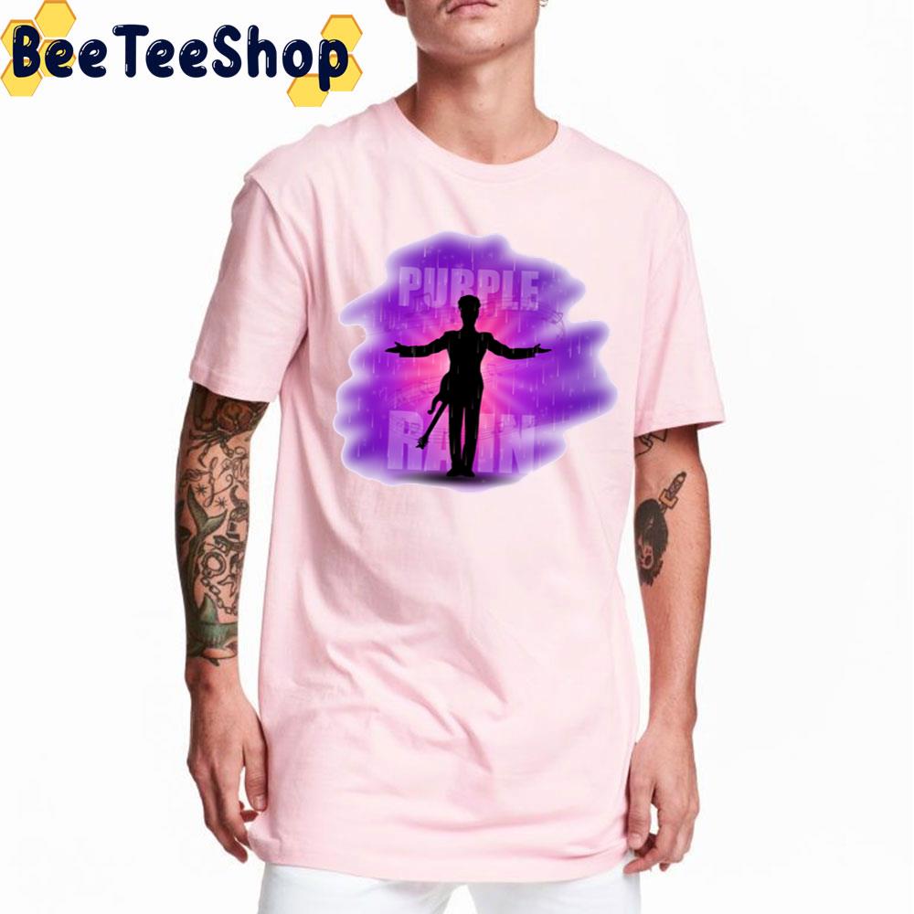 Black Guitar Purple Rain Trending Unisex T-Shirt Black Guitar Purple Rain Trending Unisex T-Shirt