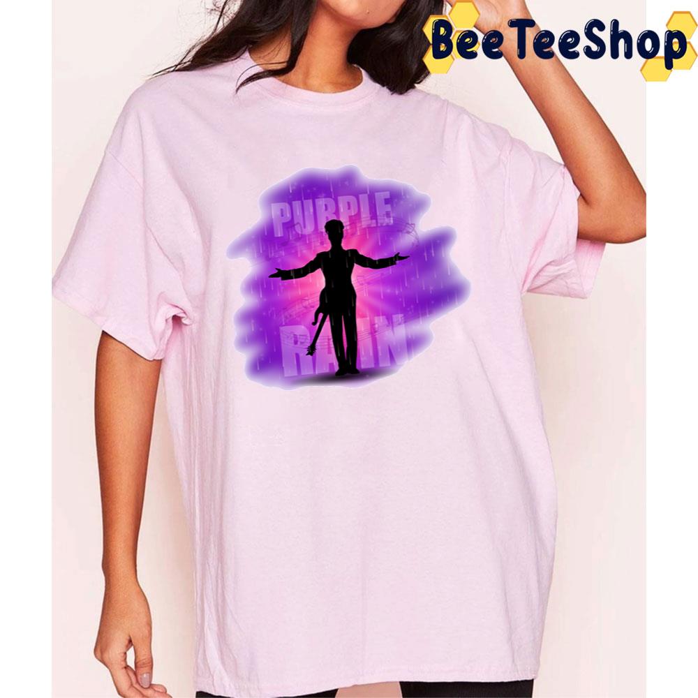 Black Guitar Purple Rain Trending Unisex T-Shirt Black Guitar Purple Rain Trending Unisex T-Shirt