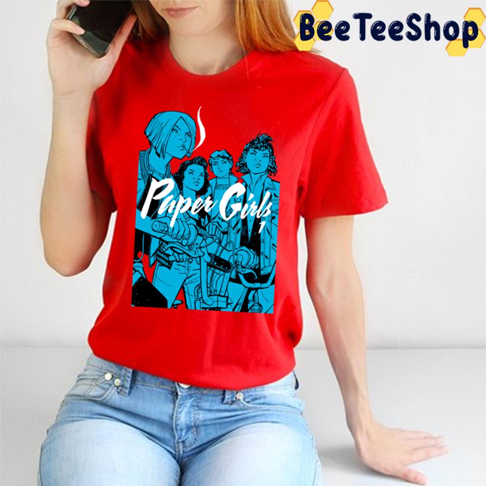 Blue Art Paper Girls Unisex T-Shirt Blue Art Paper Girls Unisex T-Shirt