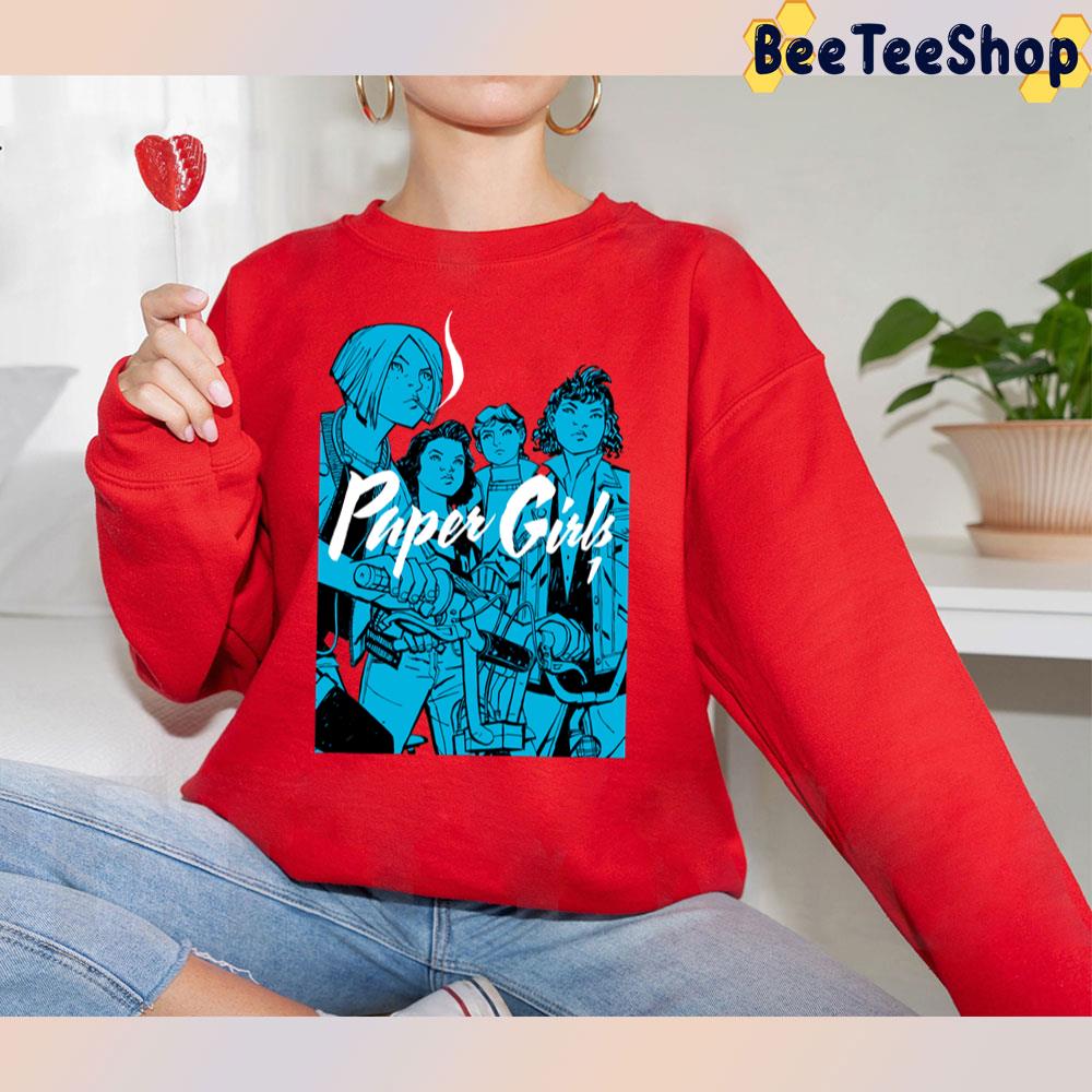 Blue Art Paper Girls Unisex T-Shirt Blue Art Paper Girls Unisex T-Shirt