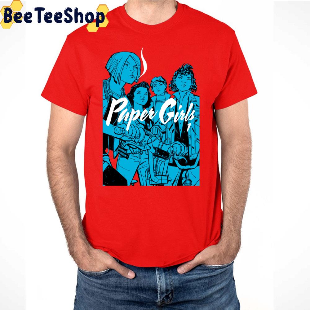 Blue Art Paper Girls Unisex T-Shirt Blue Art Paper Girls Unisex T-Shirt